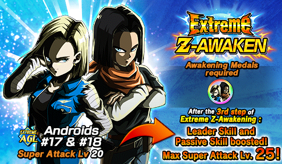 LR Androids 17 18 Can Be Extreme Z Awakened Dokkan Info