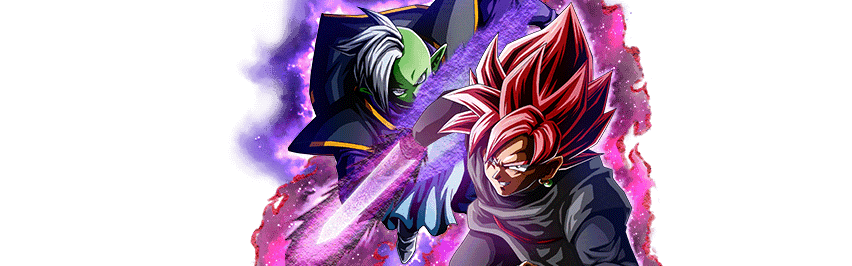Goku Oscuro (supersaiyajin rosa) y Zamasu