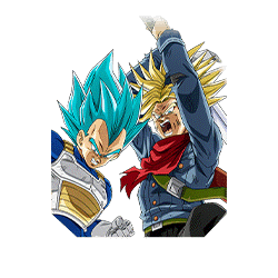 Padre e hijo furiosos unidos en combate] Vegeta supersaiyajin dios SS y  Trunks supersaiyajin (futuro) | Dokkan Info!